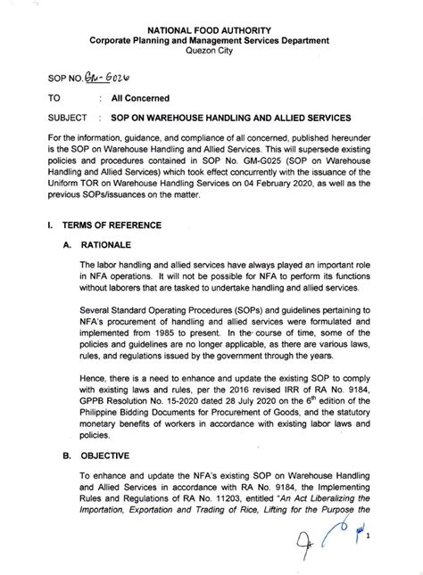 nfa sop library|SOP GM.